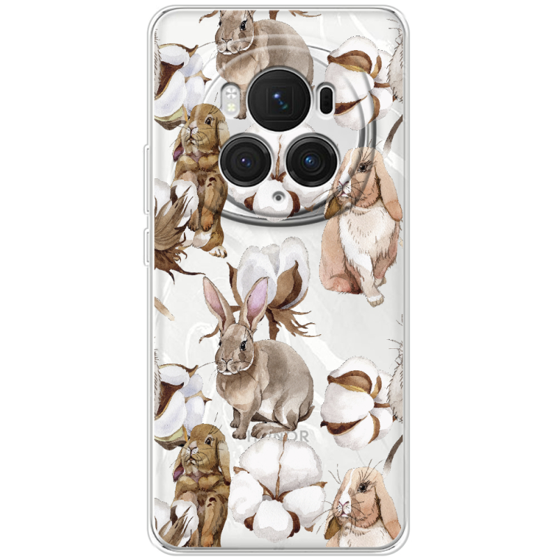 Прозрачный чехол BoxFace Honor Magic 6 Pro Cotton and Rabbits