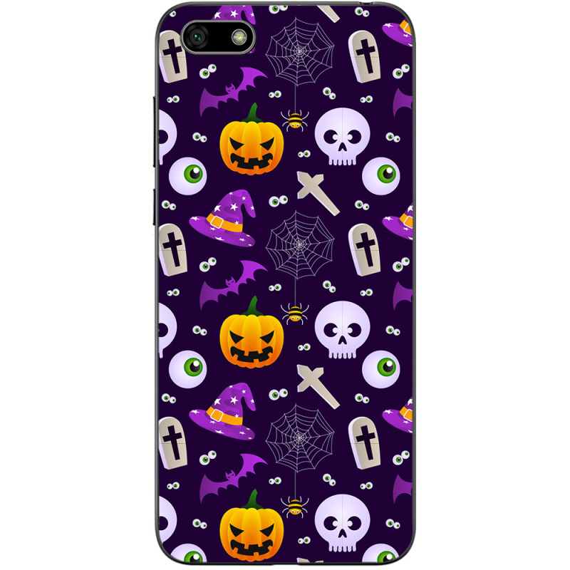 Чехол Uprint Huawei Y5 2018 / Honor 7A Halloween Purple Mood