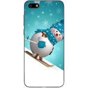 Чехол Uprint Huawei Y5 2018 / Honor 7A Skier Snowman