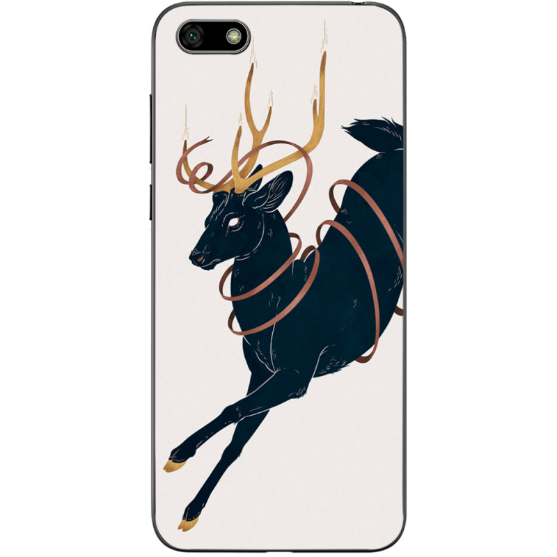 Чехол Uprint Huawei Y5 2018 / Honor 7A Black Deer