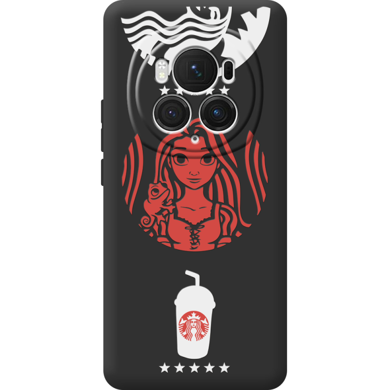 Черный чехол BoxFace Honor Magic 6 Pro RedWhite Coffee