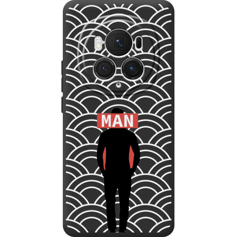 Черный чехол BoxFace Honor Magic 6 Pro Man Pattern