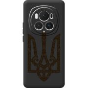 Черный чехол BoxFace Honor Magic 6 Pro Ukrainian Trident