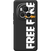 Черный чехол BoxFace Honor Magic 6 Pro Free Fire White Logo