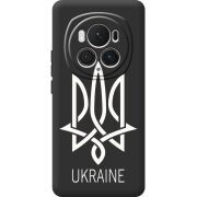 Черный чехол BoxFace Honor Magic 6 Pro Тризуб монограмма ukraine