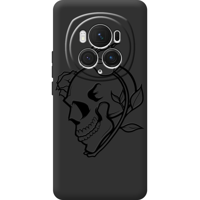 Черный чехол BoxFace Honor Magic 6 Pro Skull and Roses