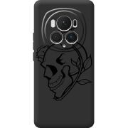 Черный чехол BoxFace Honor Magic 6 Pro Skull and Roses