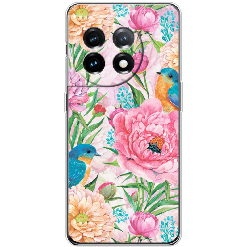 Чехол BoxFace OnePlus 11 Birds in Flowers