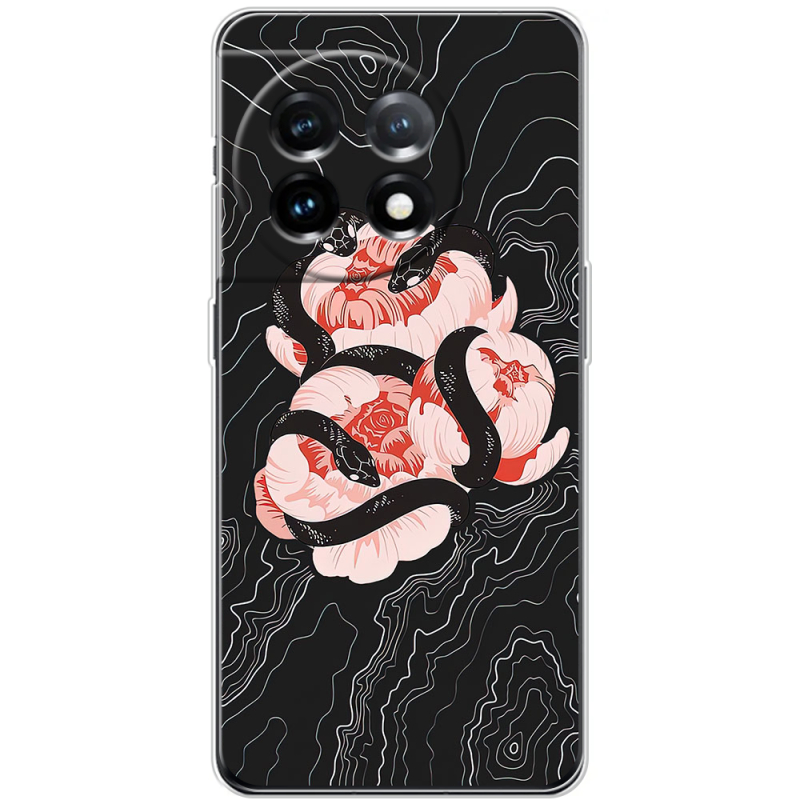 Чехол BoxFace OnePlus 11 Snake Rose