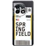 Прозрачный чехол BoxFace OnePlus 11 Ticket Springfield