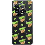 Прозрачный чехол BoxFace OnePlus 11 Pattern Baby Yoda