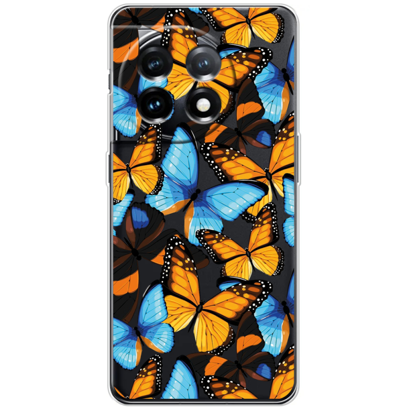 Прозрачный чехол BoxFace OnePlus 11 Butterfly Morpho