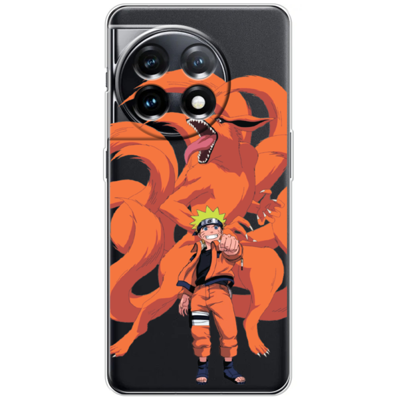 Прозрачный чехол BoxFace OnePlus 11 Naruto and Kurama