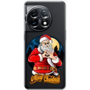 Прозрачный чехол BoxFace OnePlus 11 Cool Santa