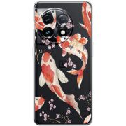 Прозрачный чехол BoxFace OnePlus 11 Japanese Koi Fish