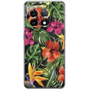 Прозрачный чехол BoxFace OnePlus 11 Tropical Flowers