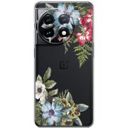 Прозрачный чехол BoxFace OnePlus 11 Floral