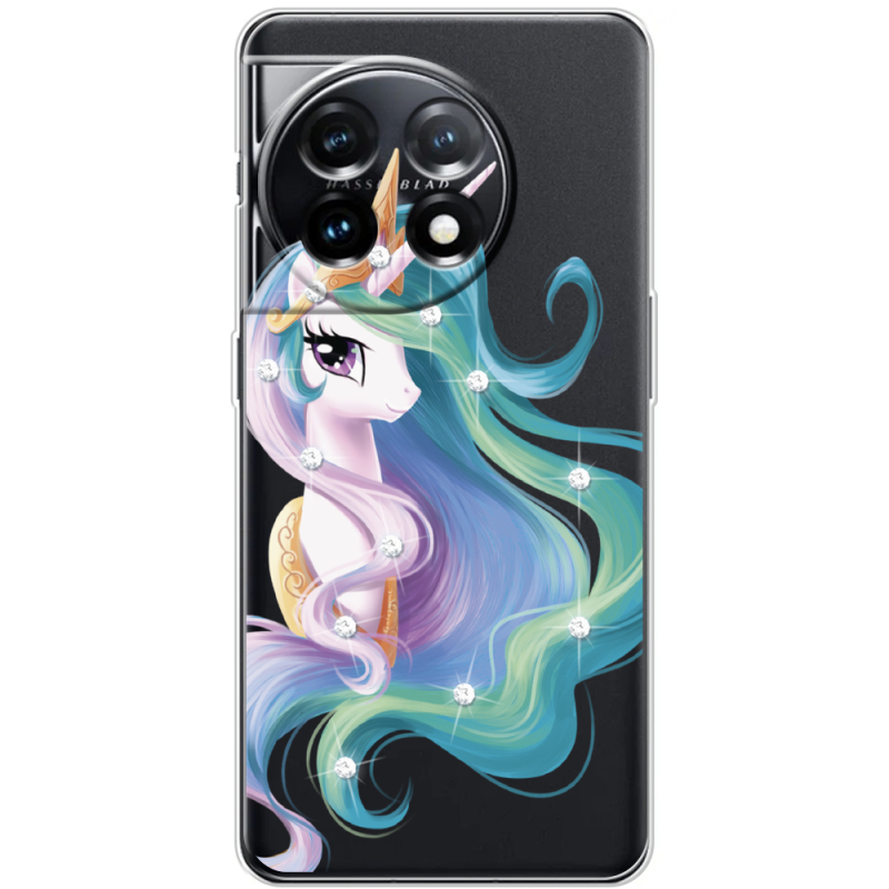 Чехол со стразами OnePlus 11 Unicorn Queen