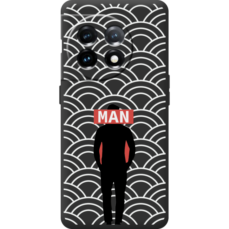 Черный чехол BoxFace OnePlus 11 Man Pattern