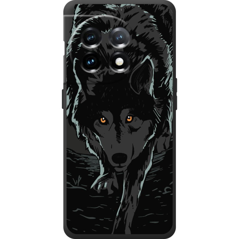 Черный чехол BoxFace OnePlus 11 Wolf