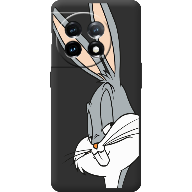 Черный чехол BoxFace OnePlus 11 Lucky Rabbit