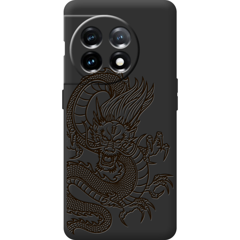 Черный чехол BoxFace OnePlus 11 Chinese Dragon