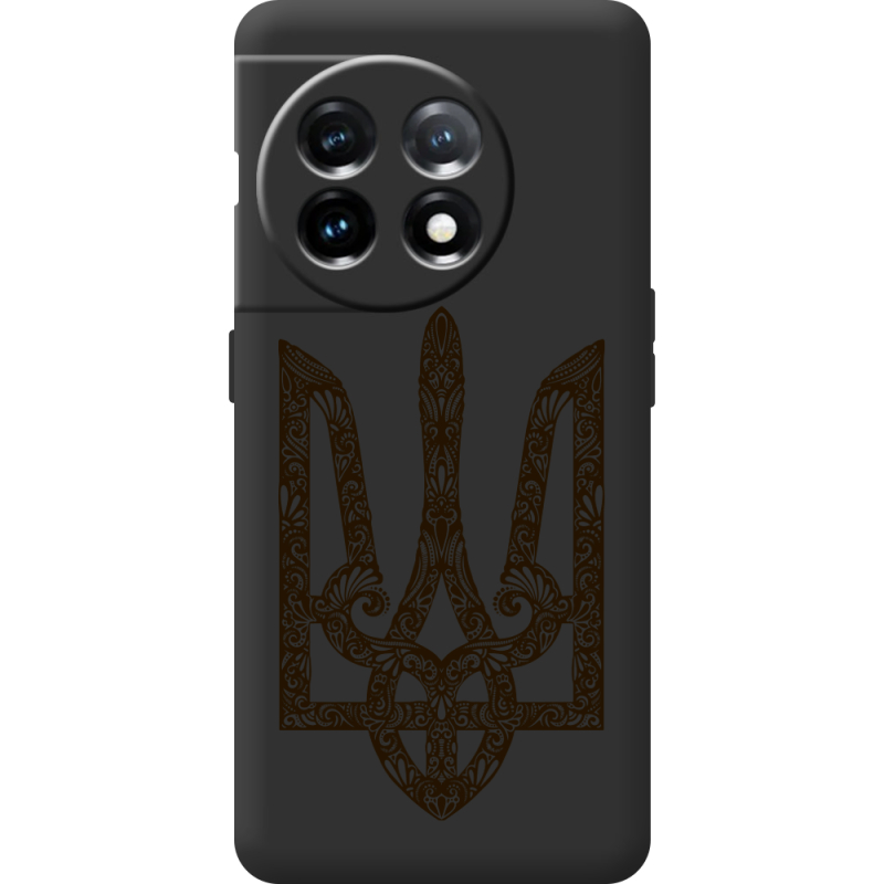 Черный чехол BoxFace OnePlus 11 Ukrainian Trident