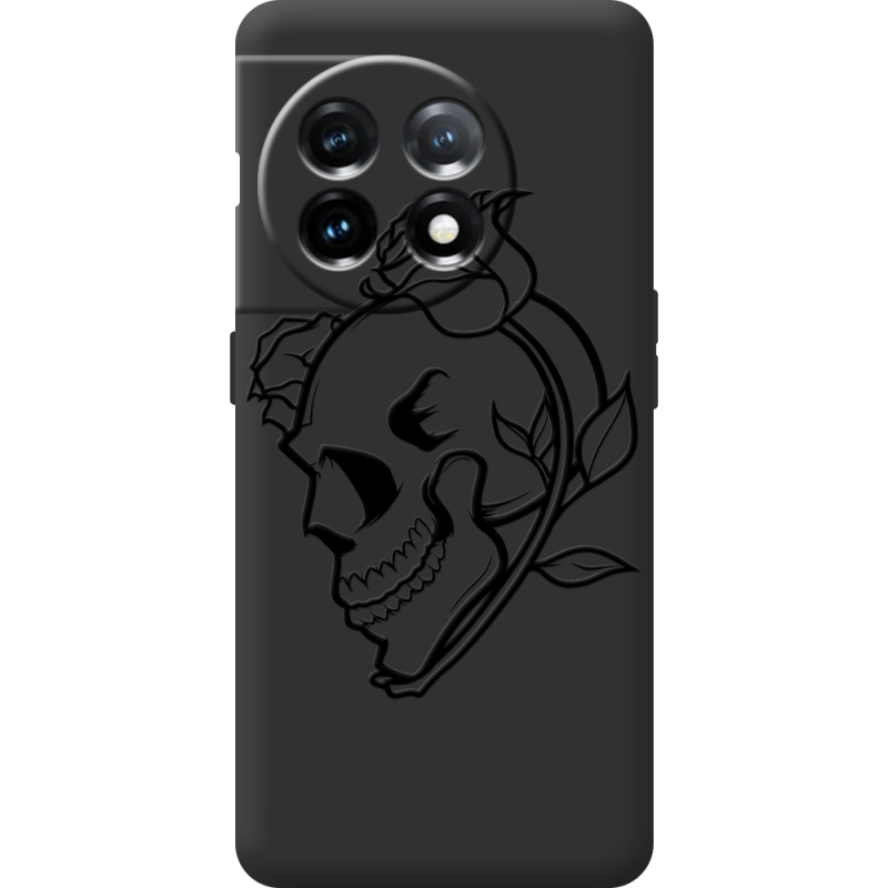 Черный чехол BoxFace OnePlus 11 Skull and Roses