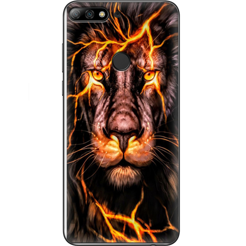 Чехол Uprint Huawei Y7 Prime 2018 / Honor 7C Pro Fire Lion