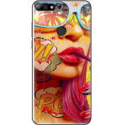 Чехол Uprint Huawei Y7 Prime 2018 / Honor 7C Pro Yellow Girl Pop Art