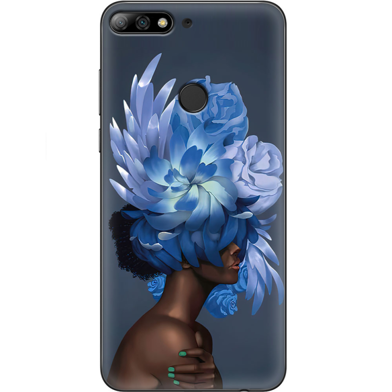 Чехол Uprint Huawei Y7 Prime 2018 / Honor 7C Pro Exquisite Blue Flowers
