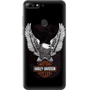 Чехол Uprint Huawei Y7 Prime 2018 / Honor 7C Pro Harley Davidson and eagle