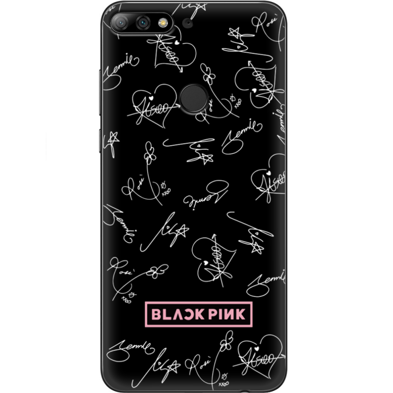 Чехол Uprint Huawei Y7 Prime 2018 / Honor 7C Pro Blackpink автограф
