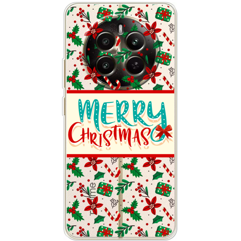 Прозорий чохол BoxFace Realme 13 4G Vintage Christmas Pattern