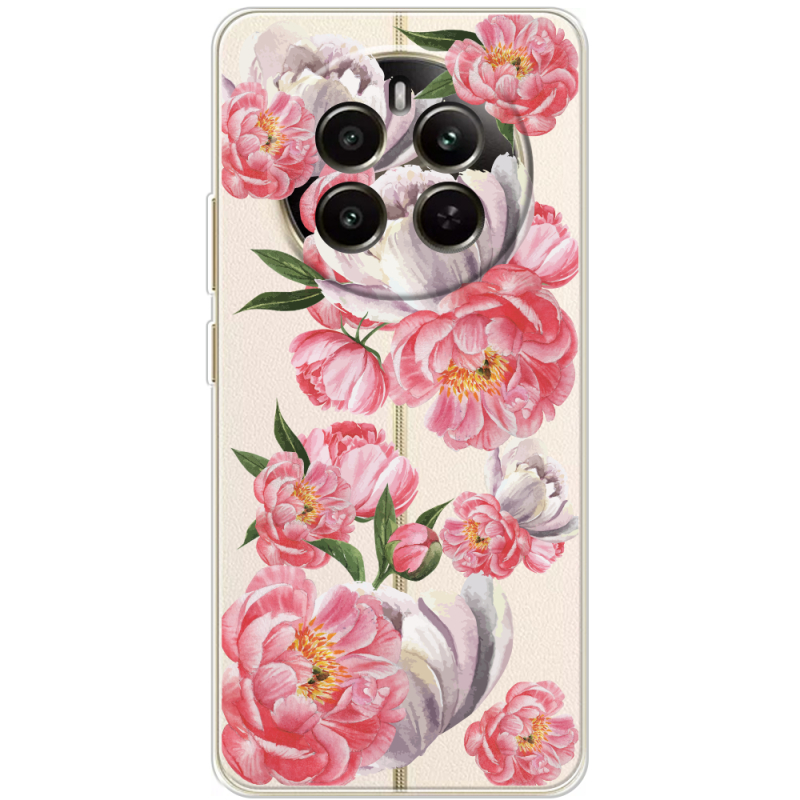 Прозорий чохол BoxFace Realme 13 4G Peony Watercolor Style