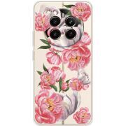 Прозорий чохол BoxFace Realme 13 4G Peony Watercolor Style