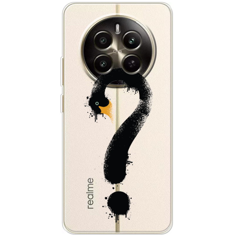 Прозорий чохол BoxFace Realme 13 4G Swan question