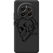 Чорний чохол BoxFace Realme 13 4G Skull and Roses