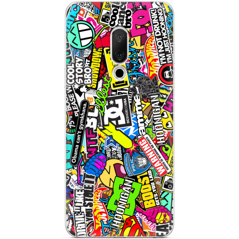 Чехол Uprint Meizu 15 Multicolored Inscriptions