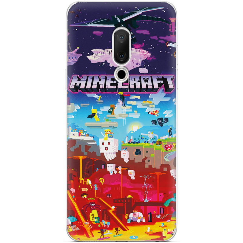 Чехол Uprint Meizu 15 Minecraft World Beyond