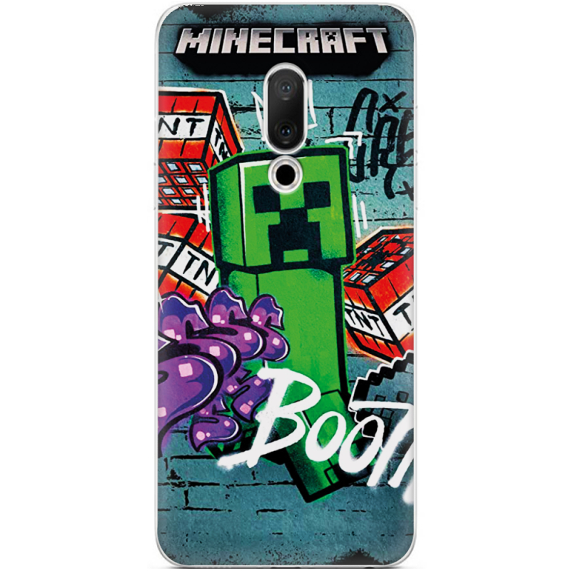 Чехол Uprint Meizu 15 Minecraft Graffiti