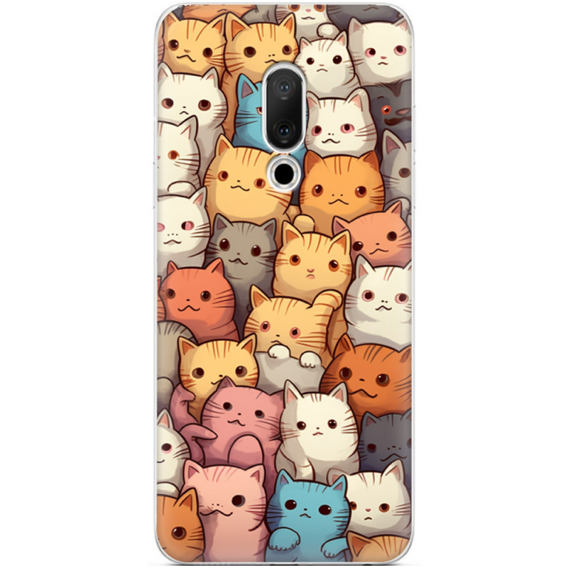 Чехол Uprint Meizu 15 Котики муркотики