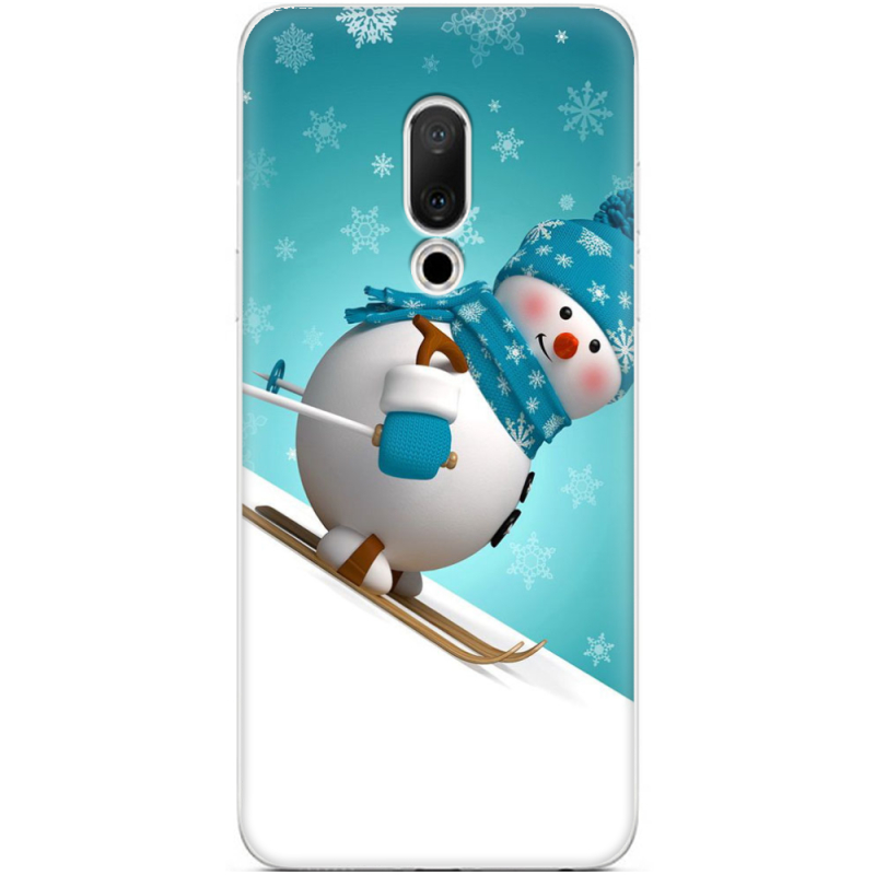 Чехол Uprint Meizu 15 Skier Snowman