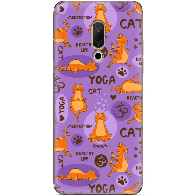 Чехол Uprint Meizu 15 Plus Yoga Cat