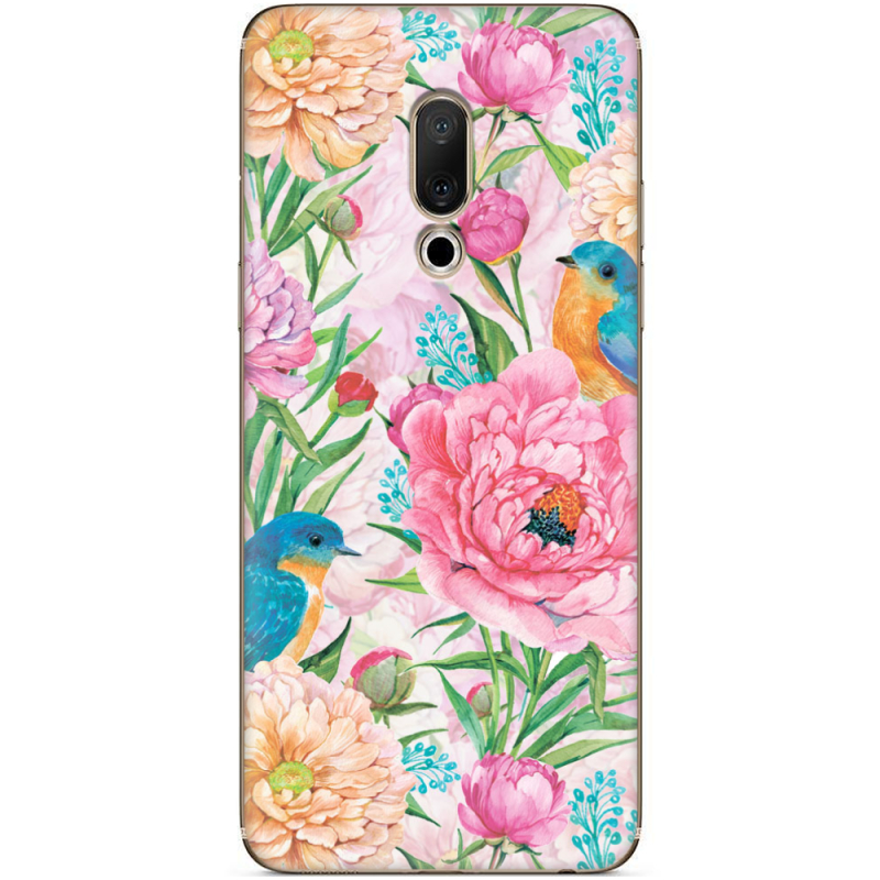 Чехол Uprint Meizu 15 Plus Birds in Flowers