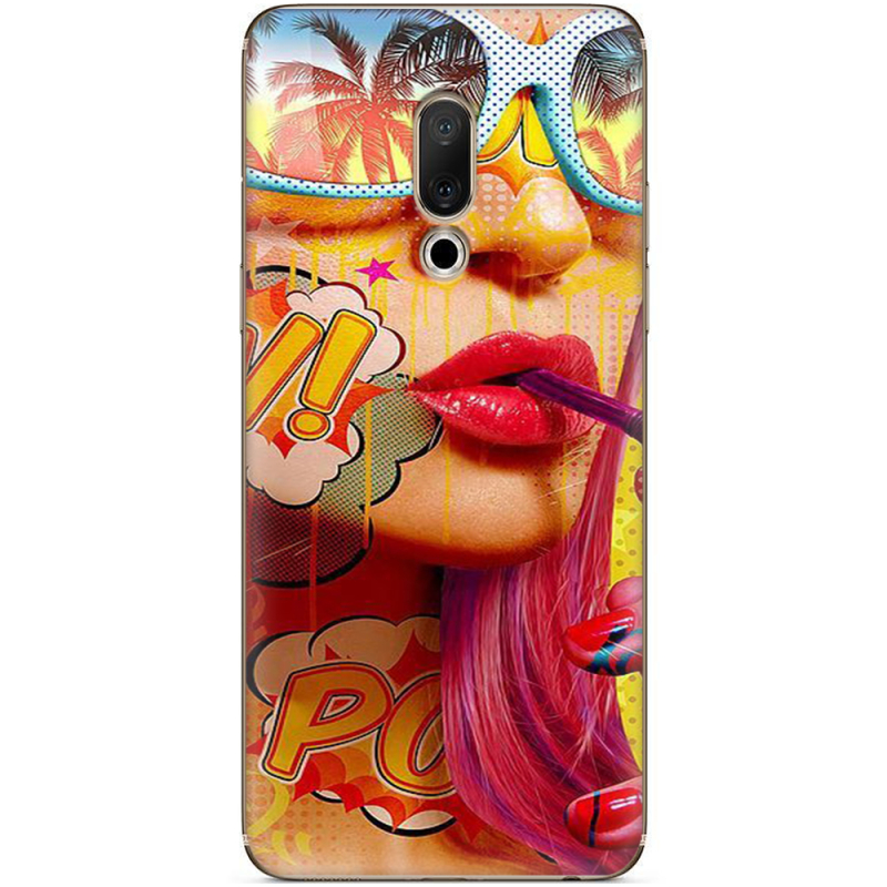 Чехол Uprint Meizu 15 Plus Yellow Girl Pop Art