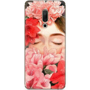 Чехол Uprint Meizu 15 Plus Girl in Flowers