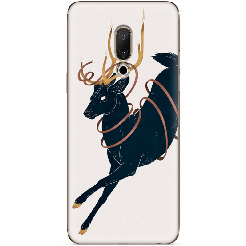 Чехол Uprint Meizu 15 Plus Black Deer