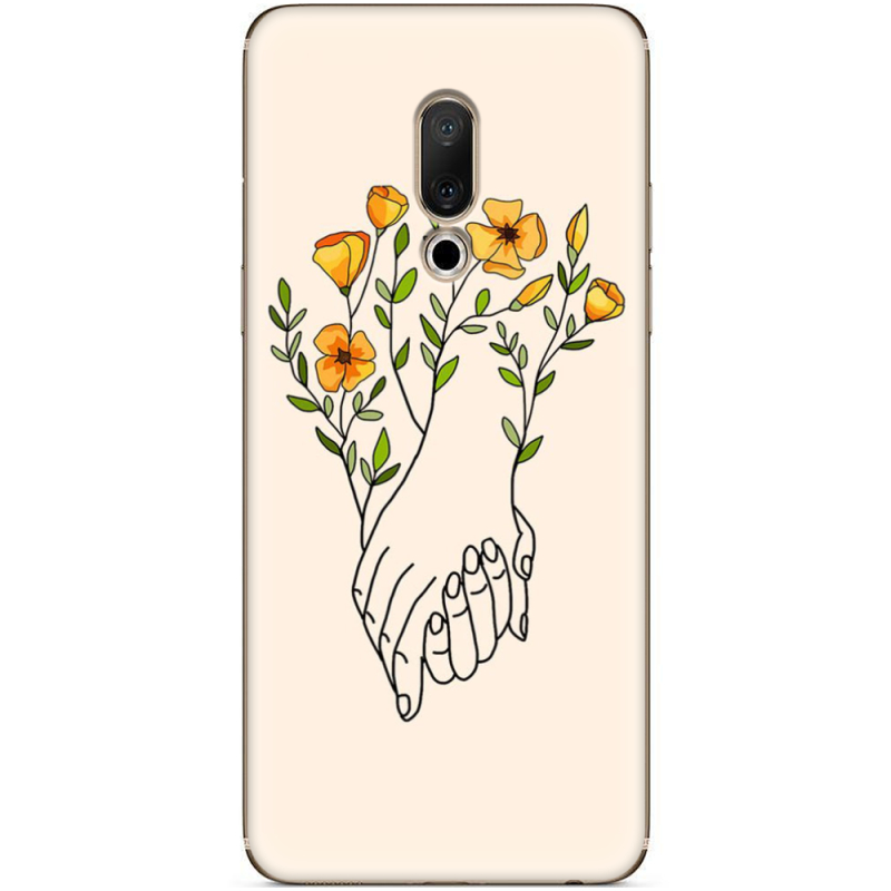 Чехол Uprint Meizu 15 Plus Flower Hands