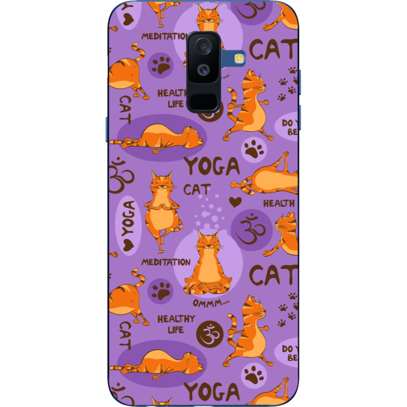 Чехол Uprint Samsung A605 Galaxy A6 Plus 2018 Yoga Cat